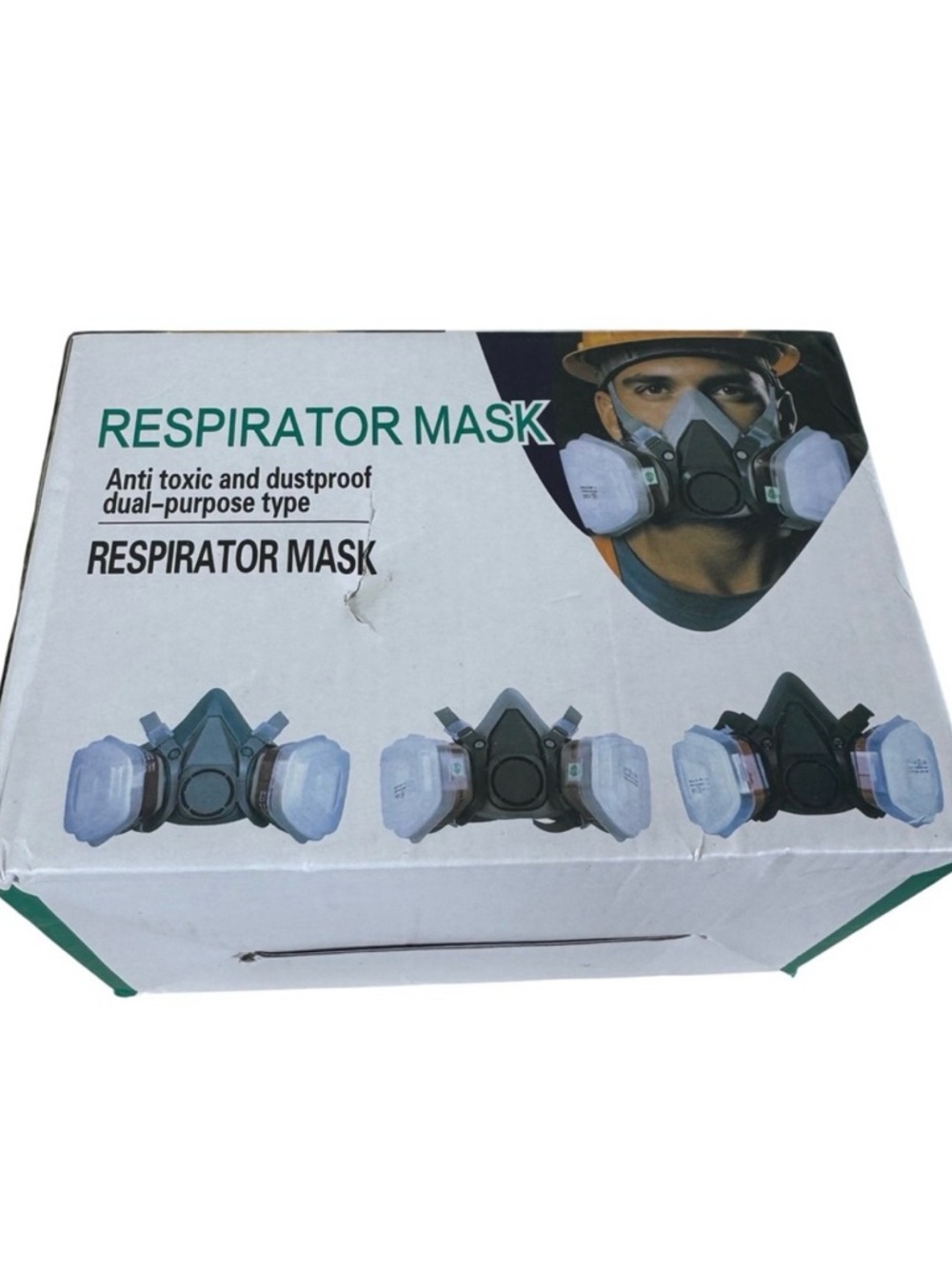 Anti Toxic Dustproof Respirator Mask Set with‎ Goggles 6001CN Filters New in Box